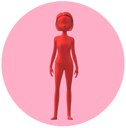 ピンクマル女性3