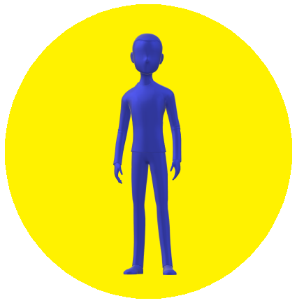 男性ボタン黄色