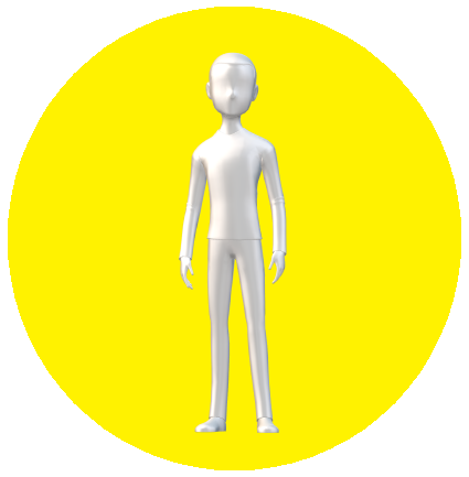 男性ボタン黄色2