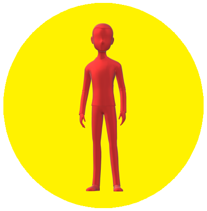 男性ボタン黄色4