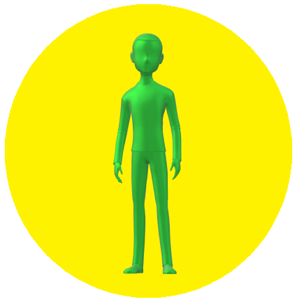 男性ボタン黄色6