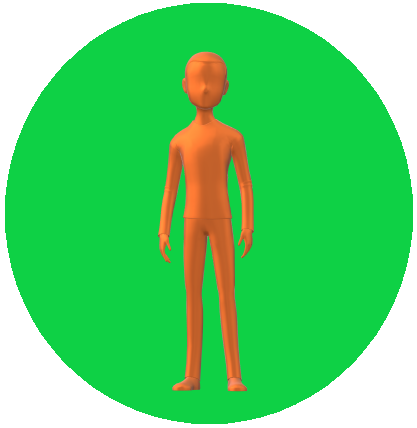 男性ボタン緑5