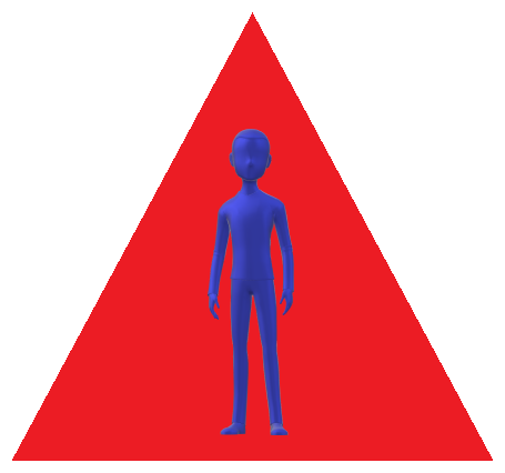 男性三角赤1