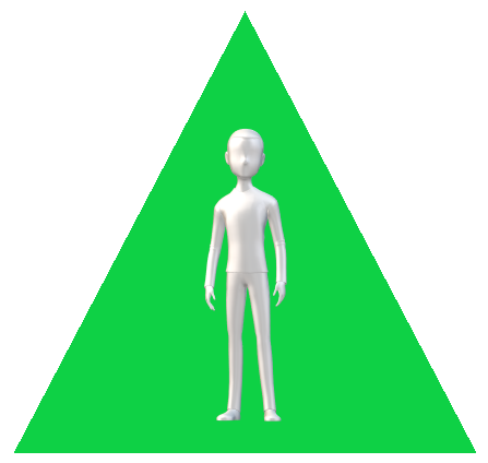 男性三角緑2