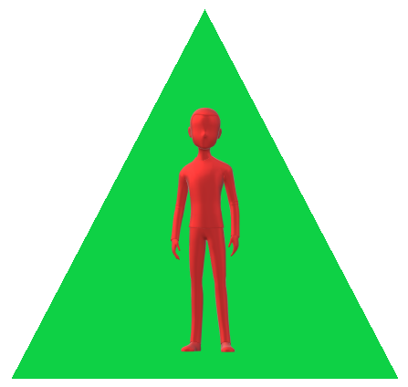 男性三角緑3