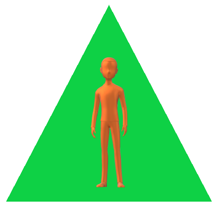 男性三角緑4