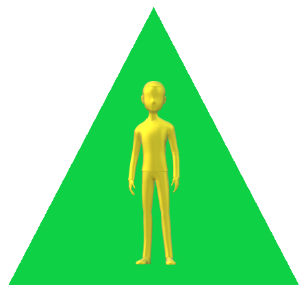 男性三角緑5