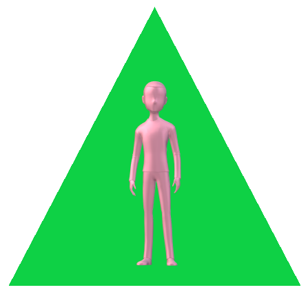 男性三角緑8