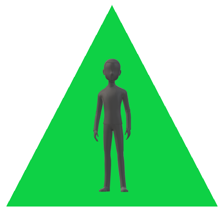 男性三角緑9