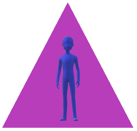 男性三角紫
