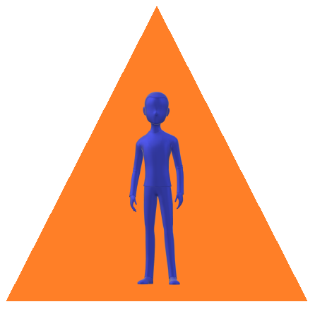 男性三角オレンジ1
