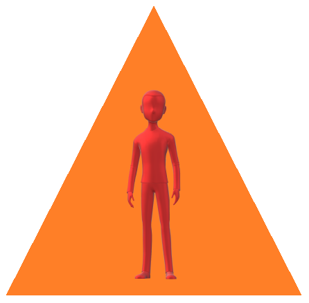 男性三角オレンジ4
