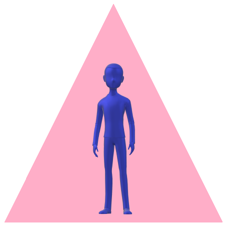 男性三角ピンク1