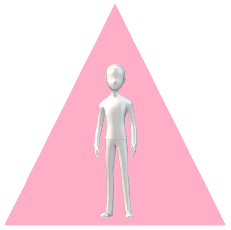 男性三角ピンク2
