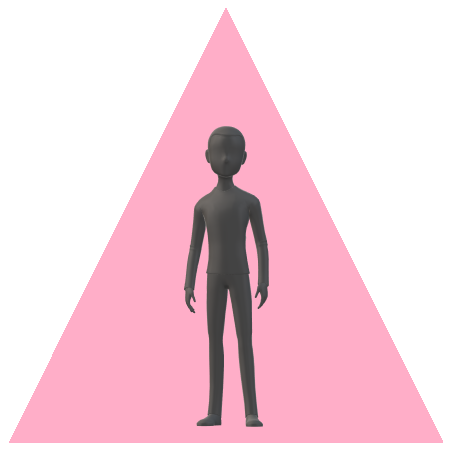 男性三角ピンク3