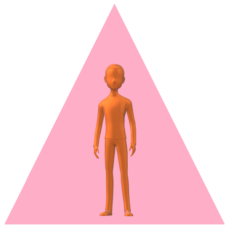 男性三角ピンク5