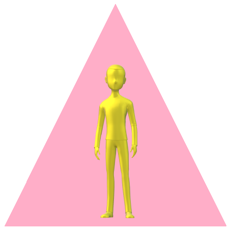 男性三角ピンク6