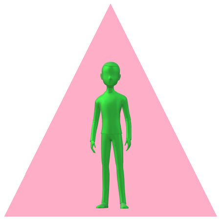 男性三角ピンク7