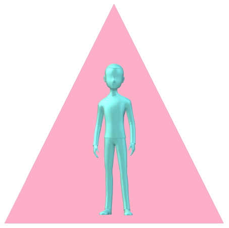 男性三角ピンク8
