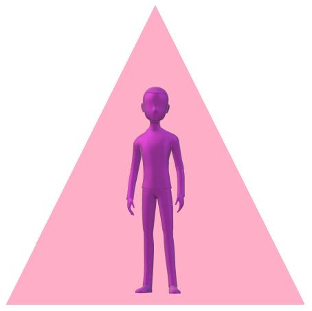 男性三角ピンク9