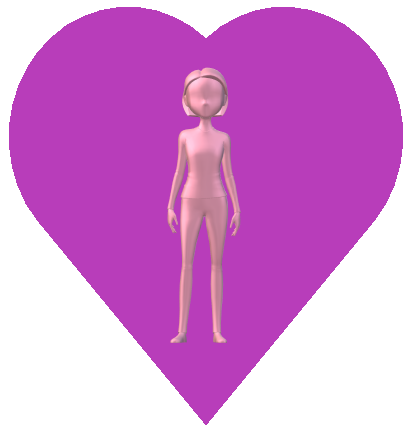 紫ハート女性9